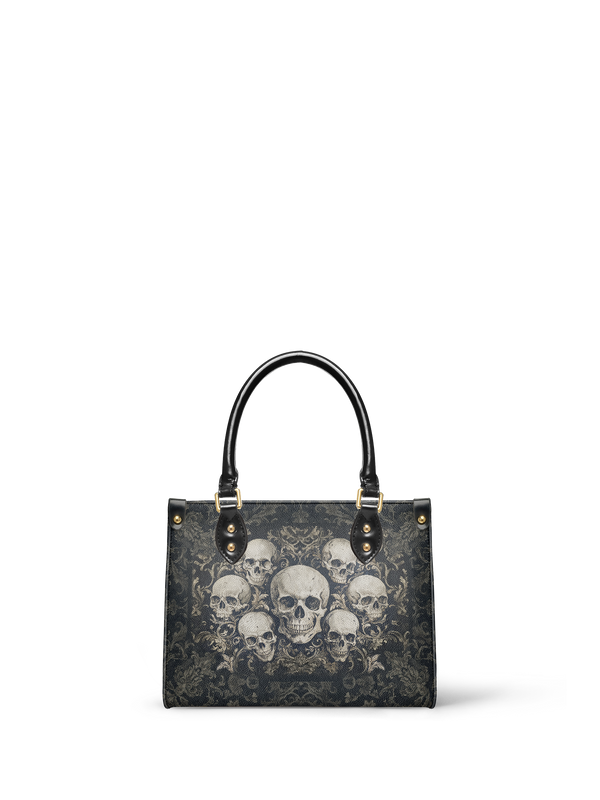 "Deathmark" - Yellow Interior - Small Leather Handbag