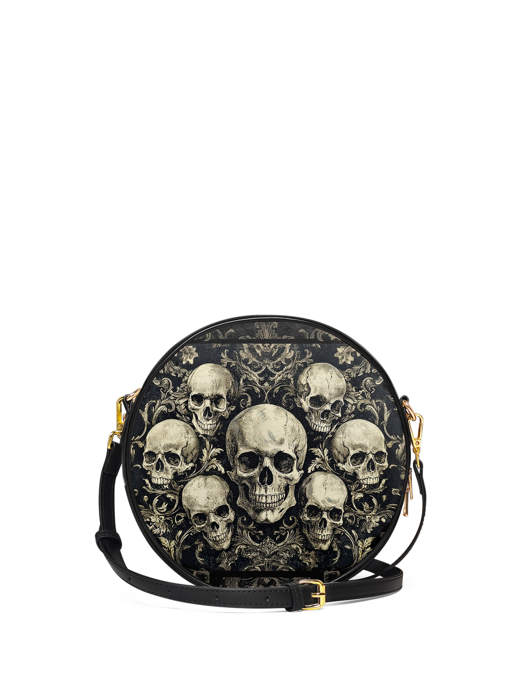 "Deathmark" Circle Crossbody Bag