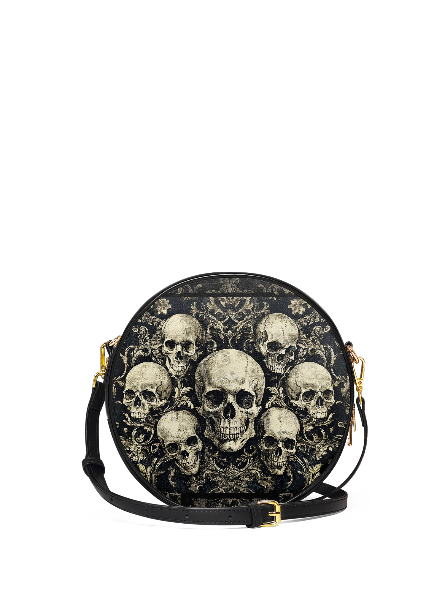 "Deathmark" Circle Crossbody Bag