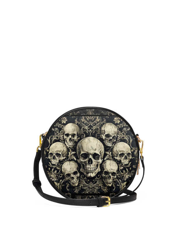 "Deathmark" Circle Crossbody Bag