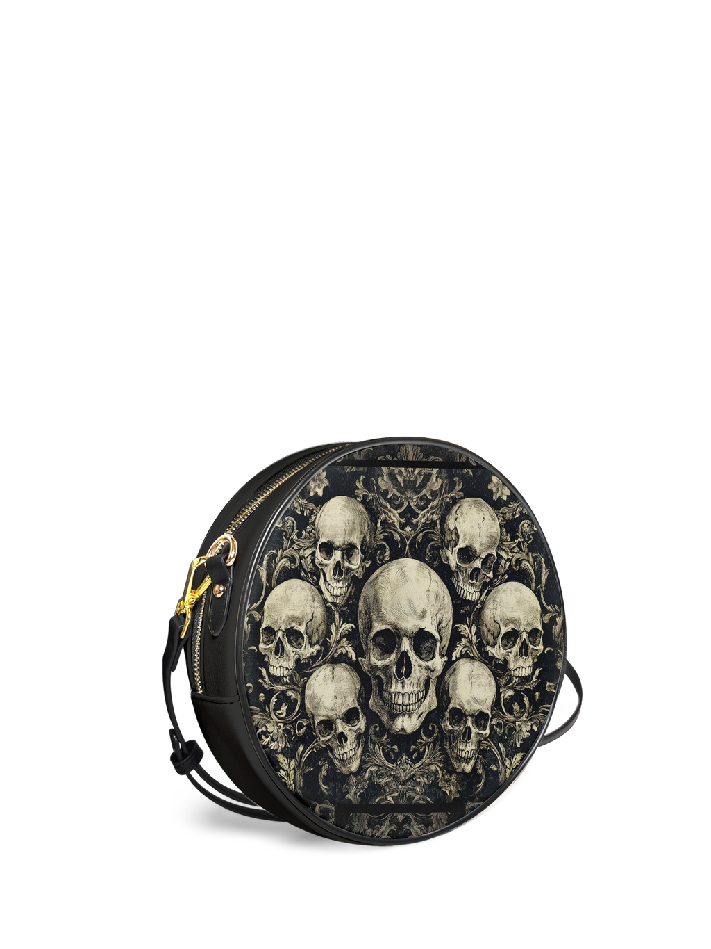 "Deathmark" Circle Crossbody Bag