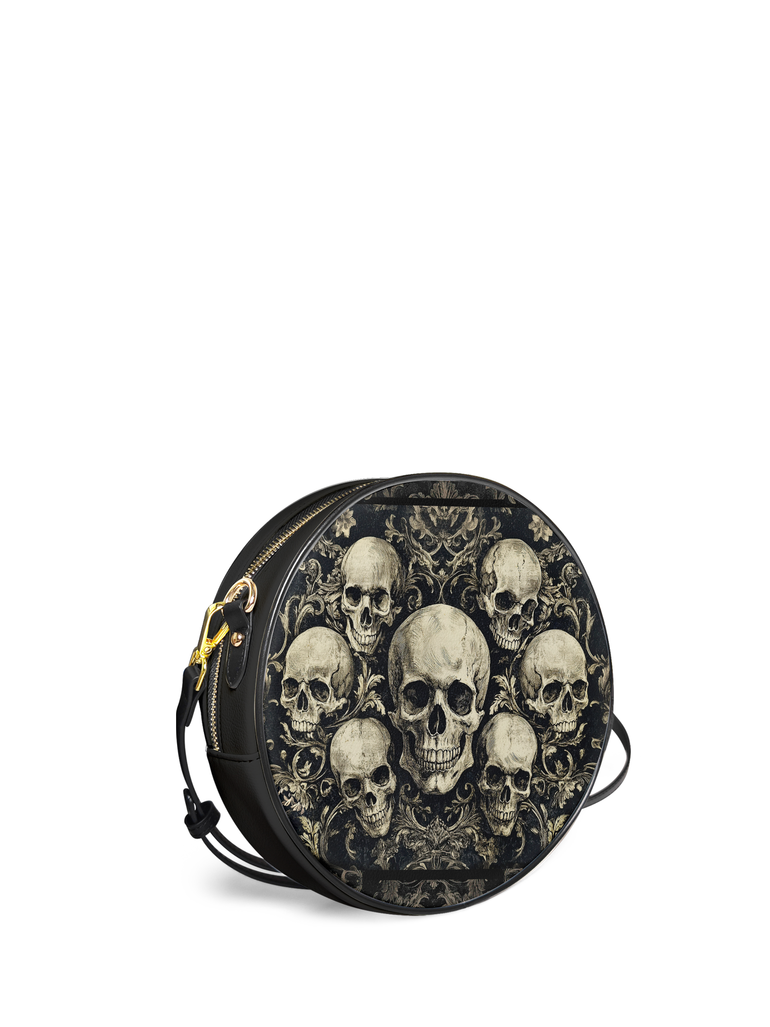 "Deathmark" Circle Crossbody Bag