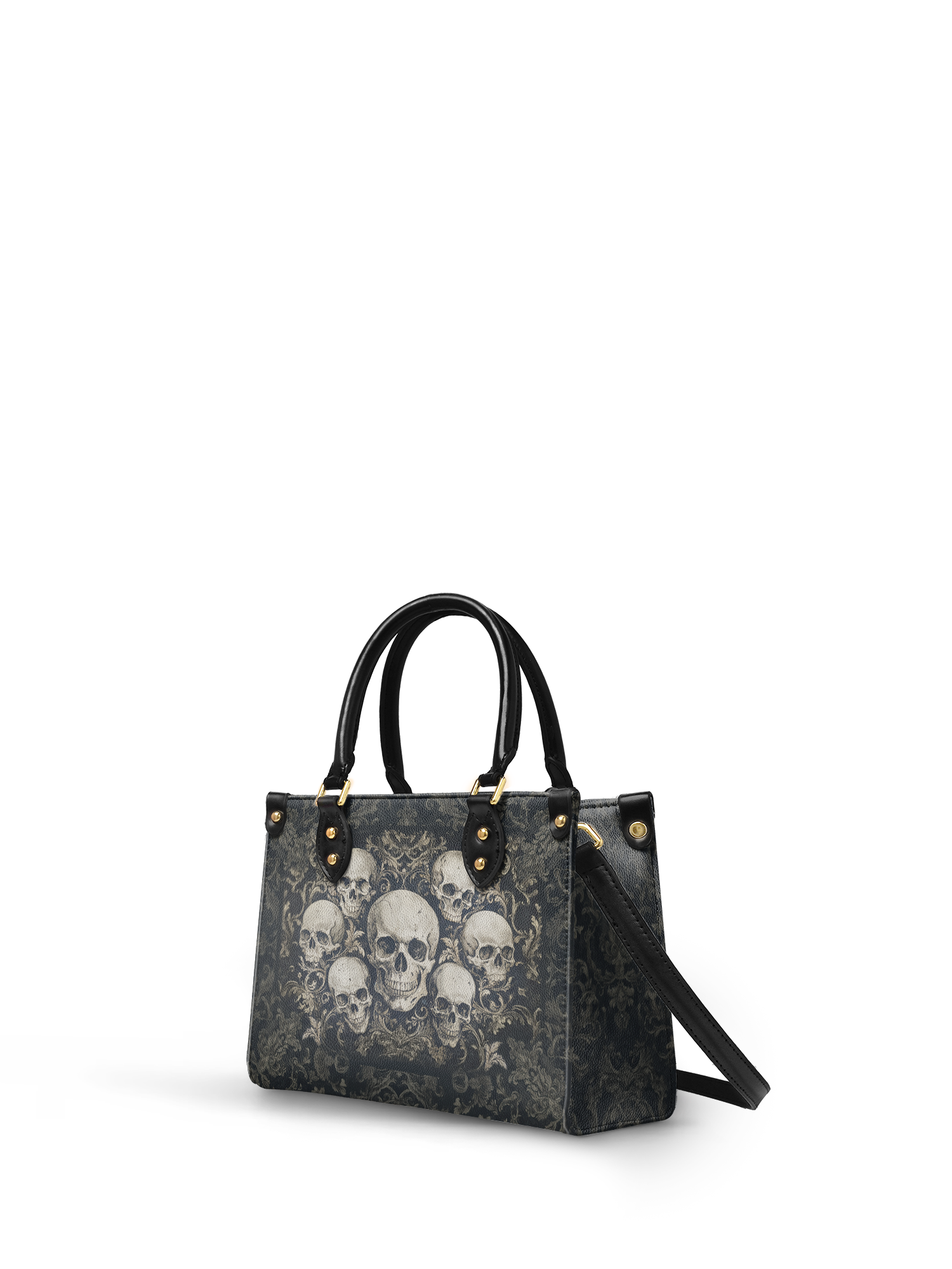 "Deathmark" - Yellow Interior - Small Leather Handbag