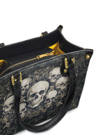 "Deathmark" - Yellow Interior - Small Leather Handbag