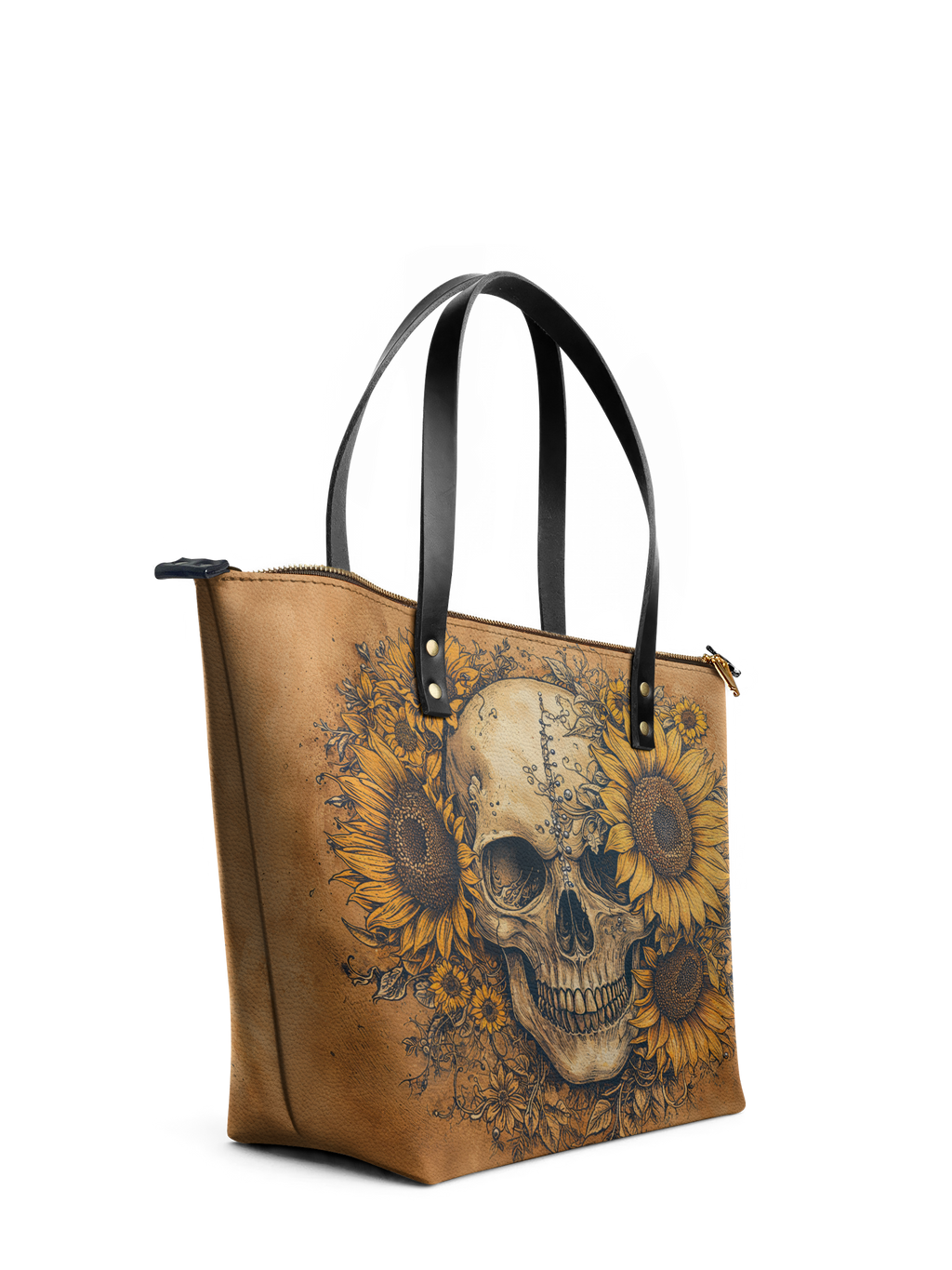 "Heliovoid" Leather Tote Bag
