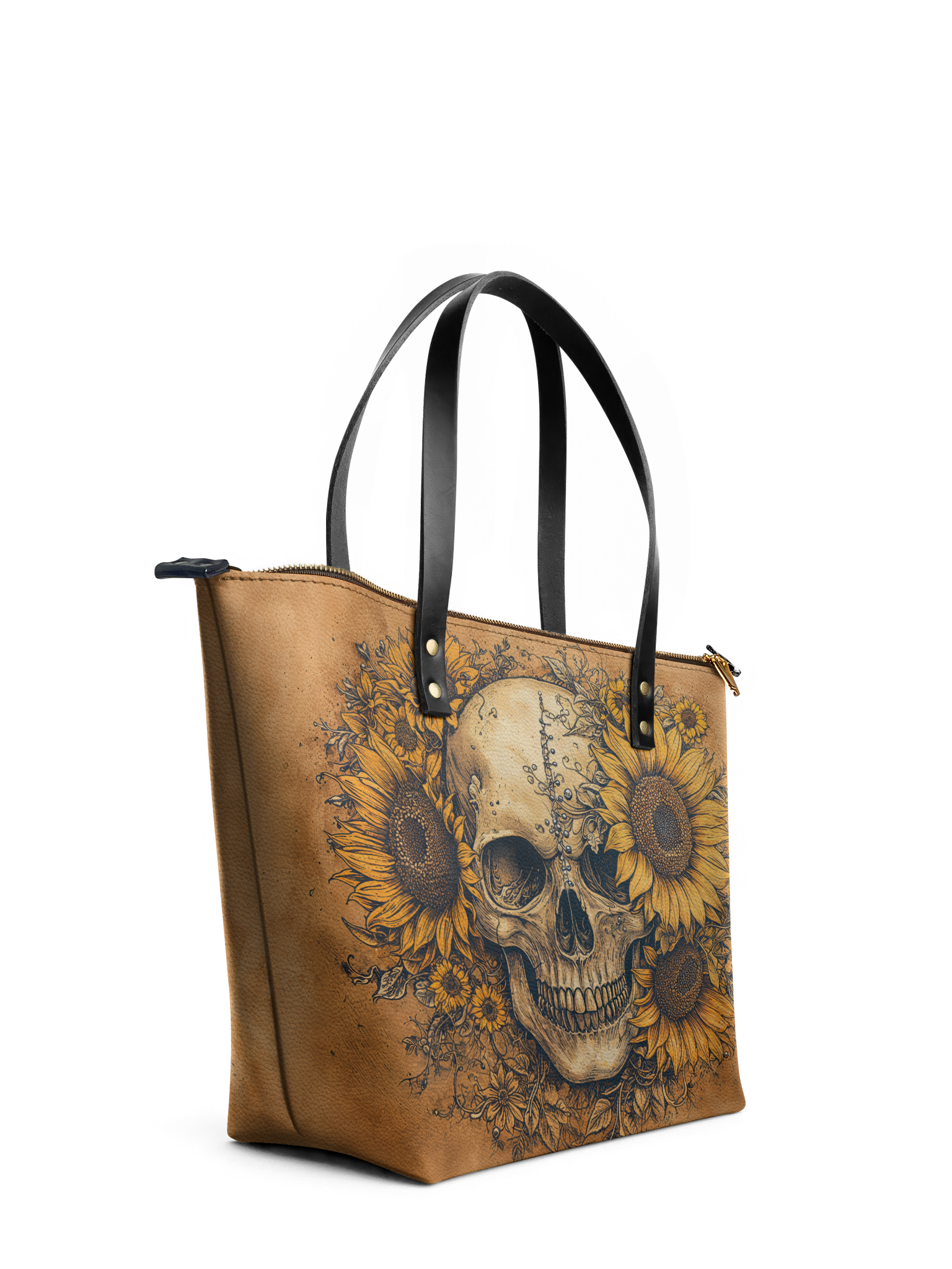 "Heliovoid" Leather Tote Bag
