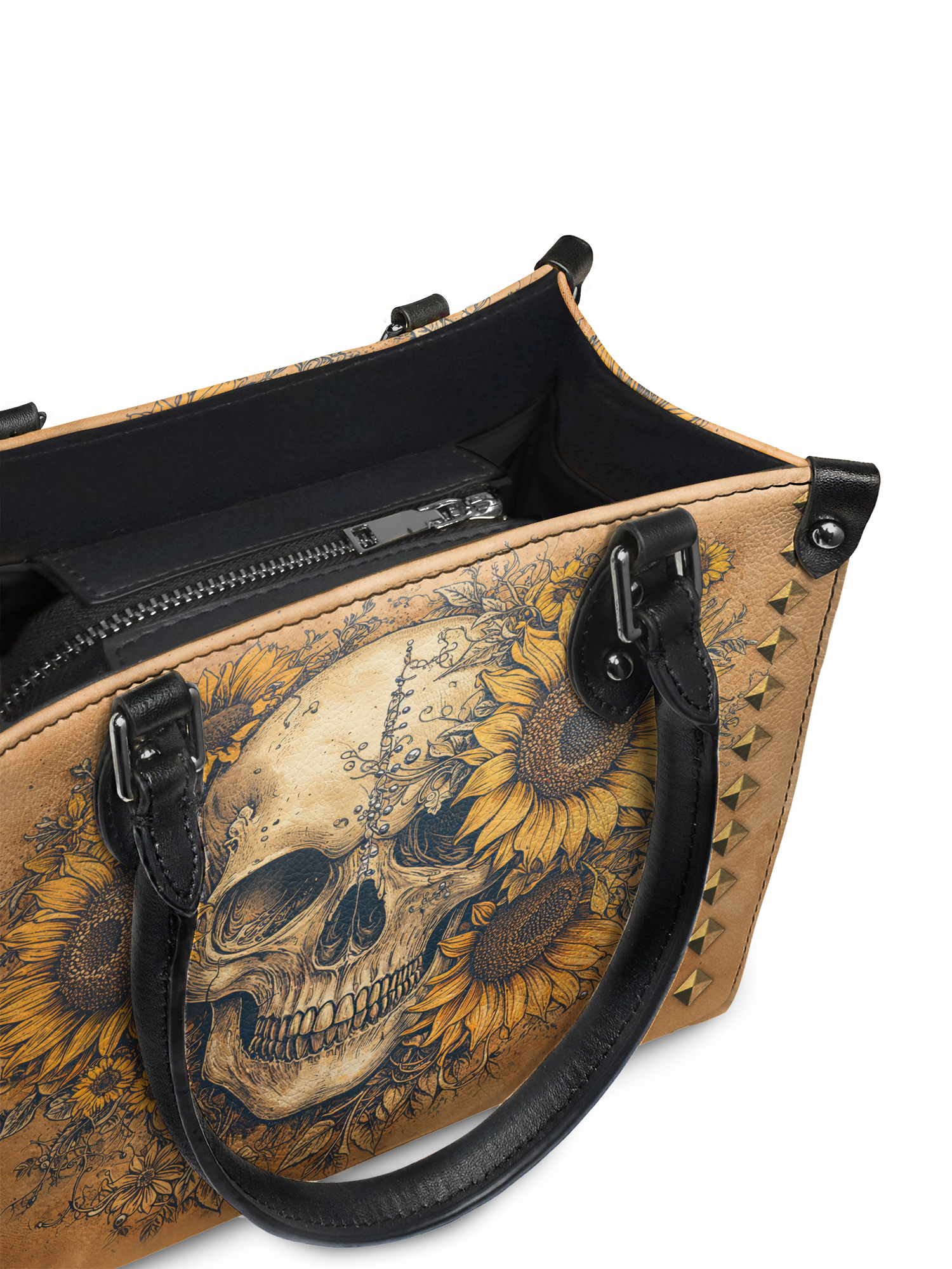 "Heliovoid" - Black Interior - Small Leather Handbag