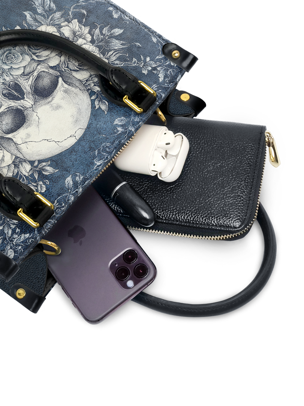 "Frostmourne" - Yellow Interior - Small Leather Handbag