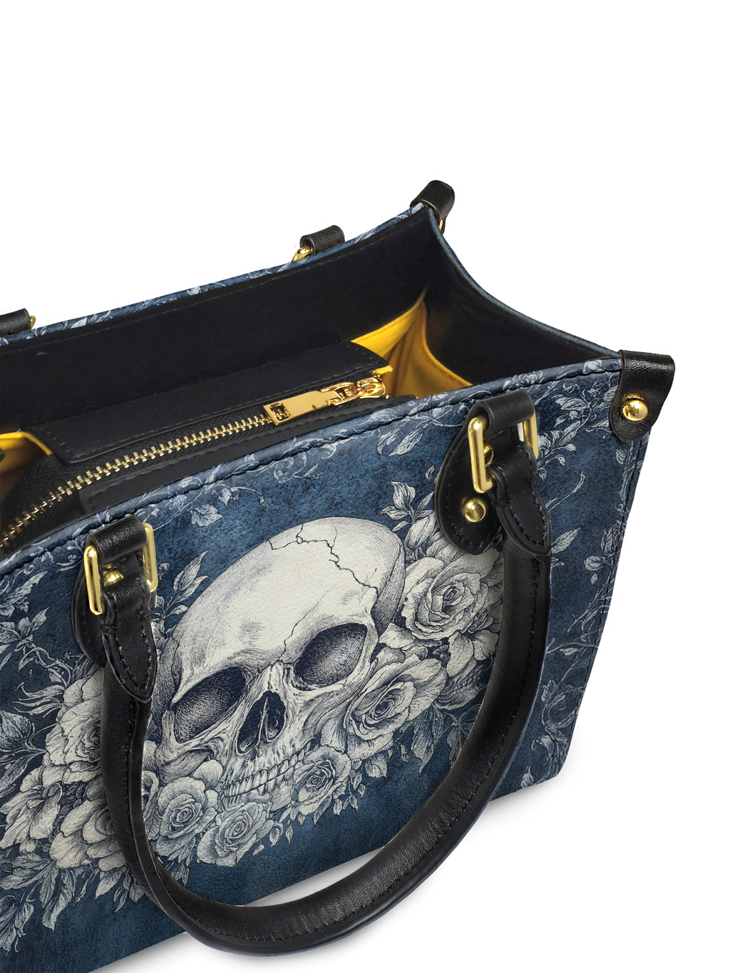 "Frostmourne" - Yellow Interior - Small Leather Handbag