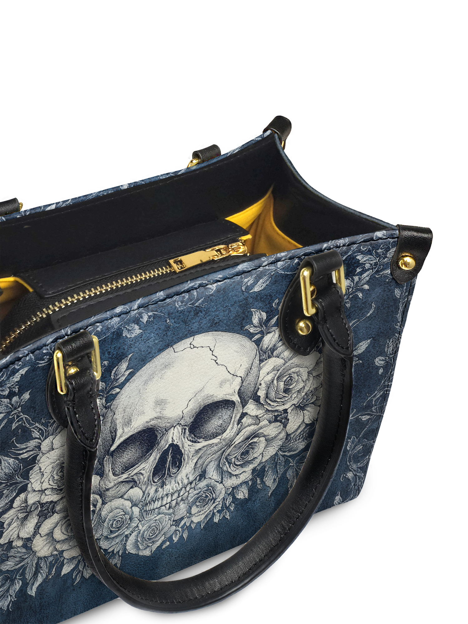 "Frostmourne" - Yellow Interior - Small Leather Handbag