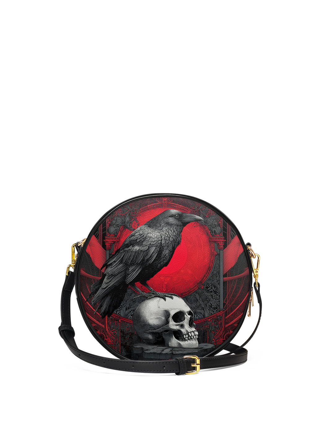 "Bloodraven" Circle Crossbody Bag