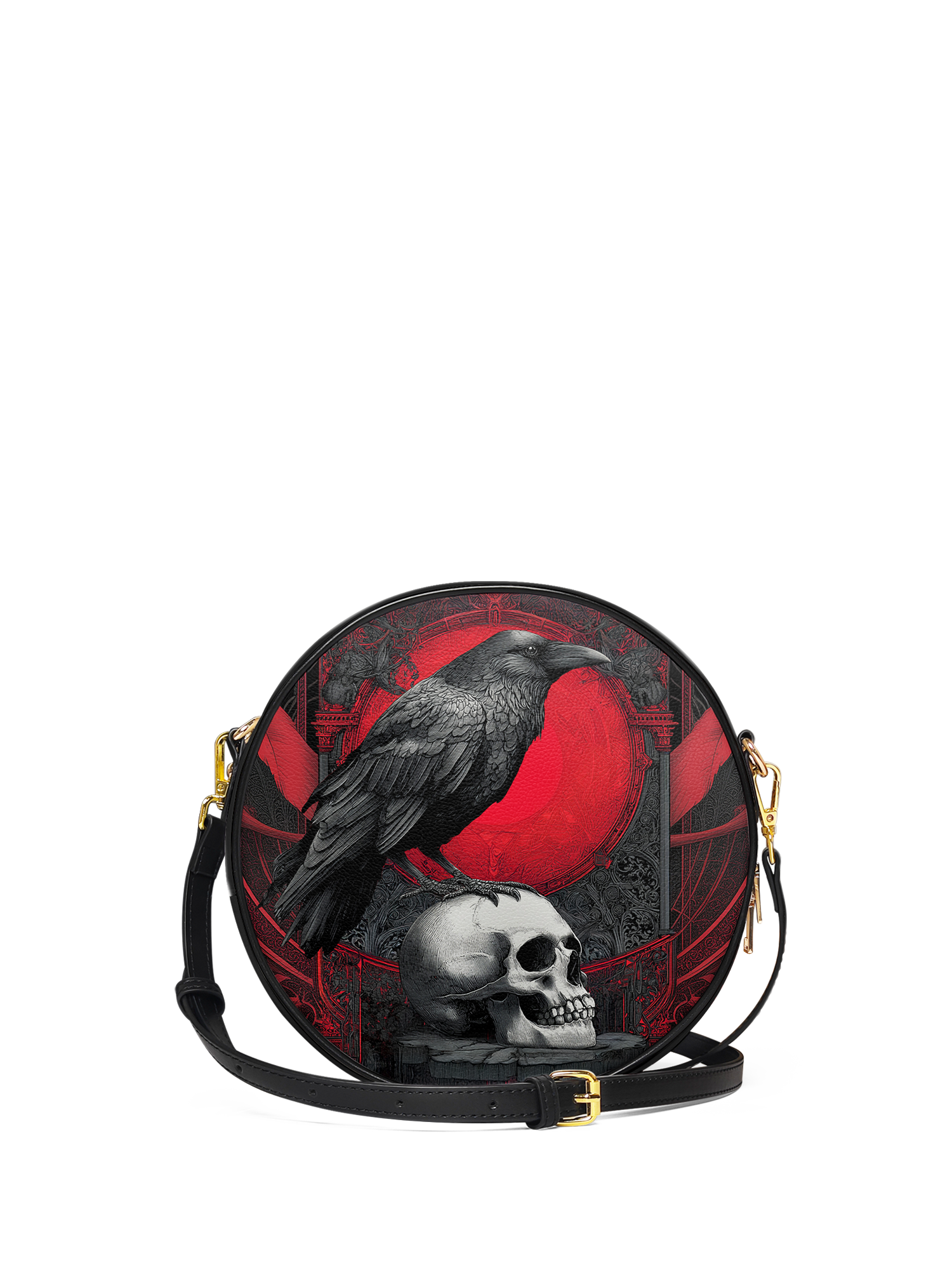 "Bloodraven" Circle Crossbody Bag