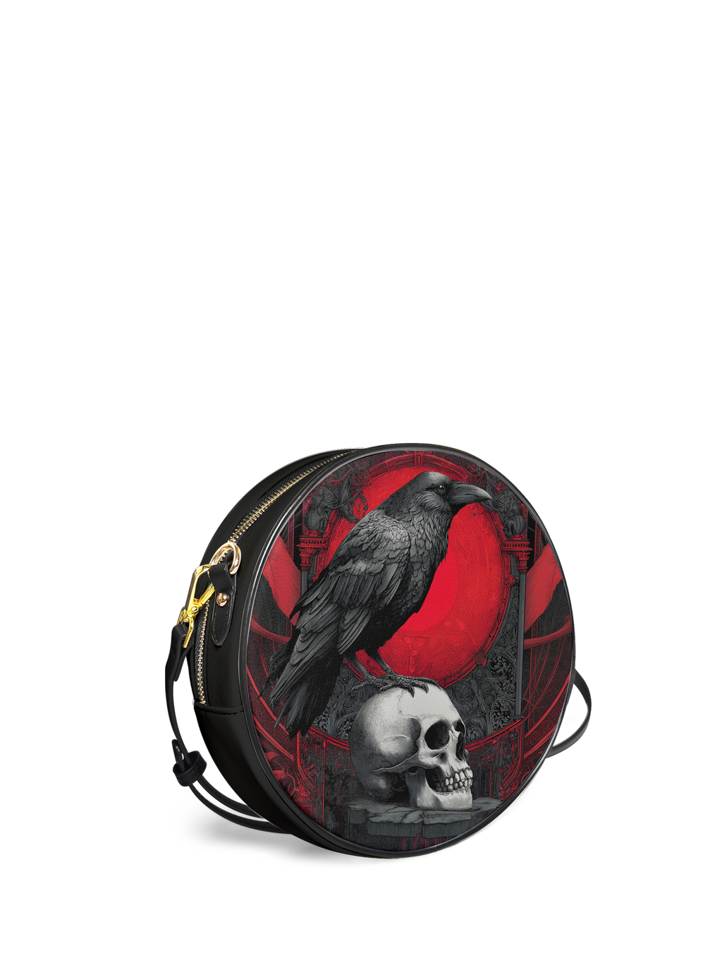 "Bloodraven" Circle Crossbody Bag
