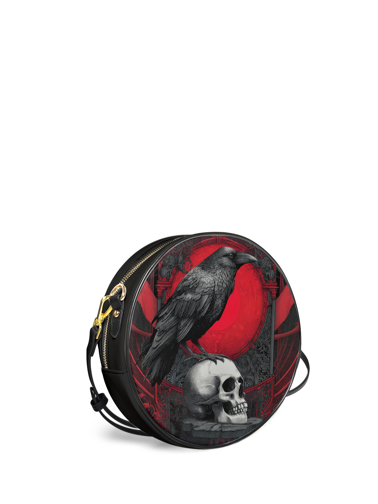 "Bloodraven" Circle Crossbody Bag