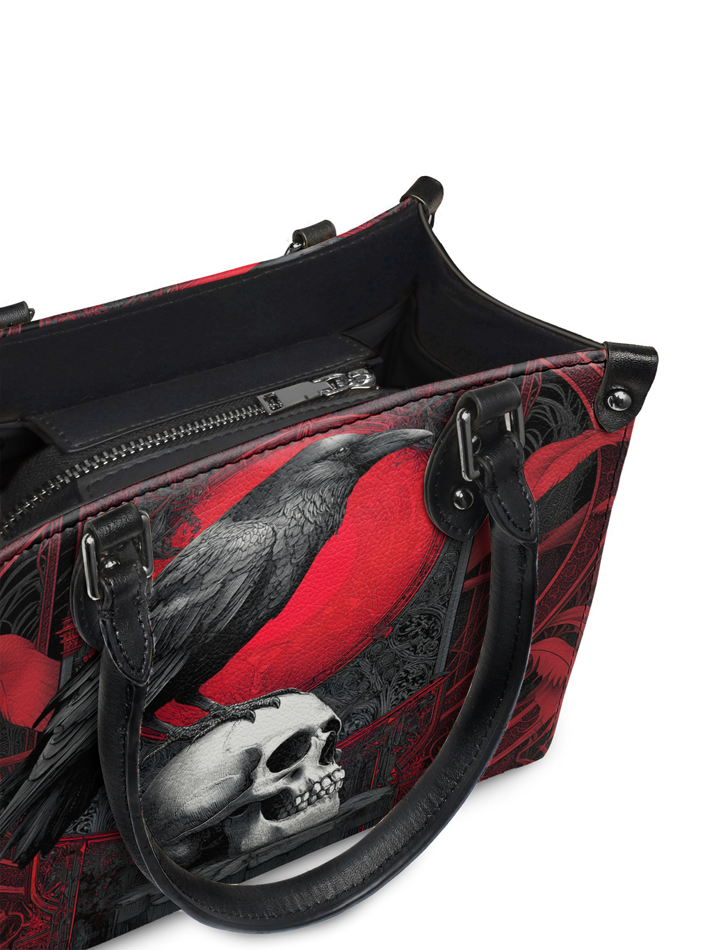 "Bloodraven" - Black Interior - Small Leather Handbag