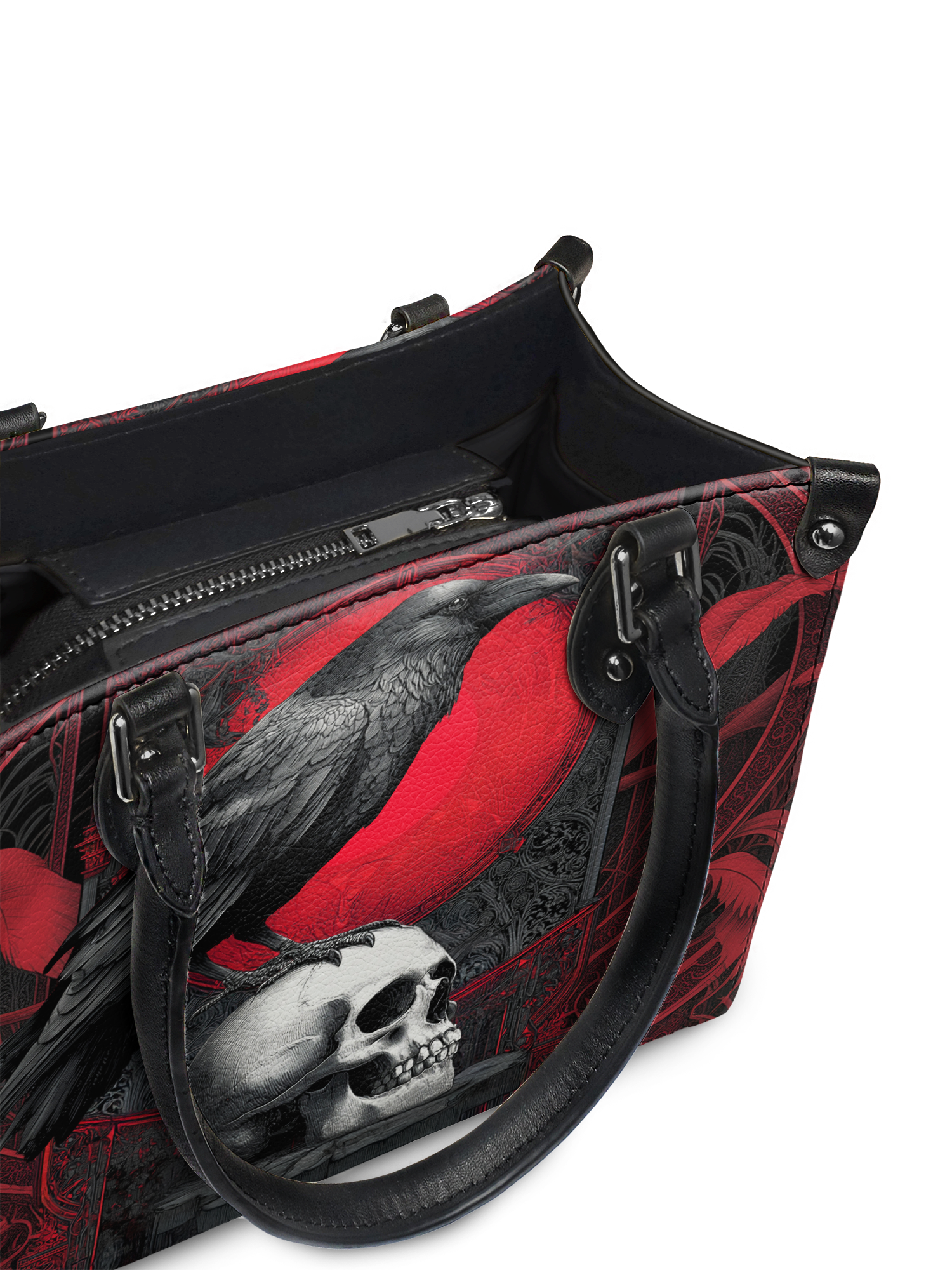 "Bloodraven" - Black Interior - Small Leather Handbag