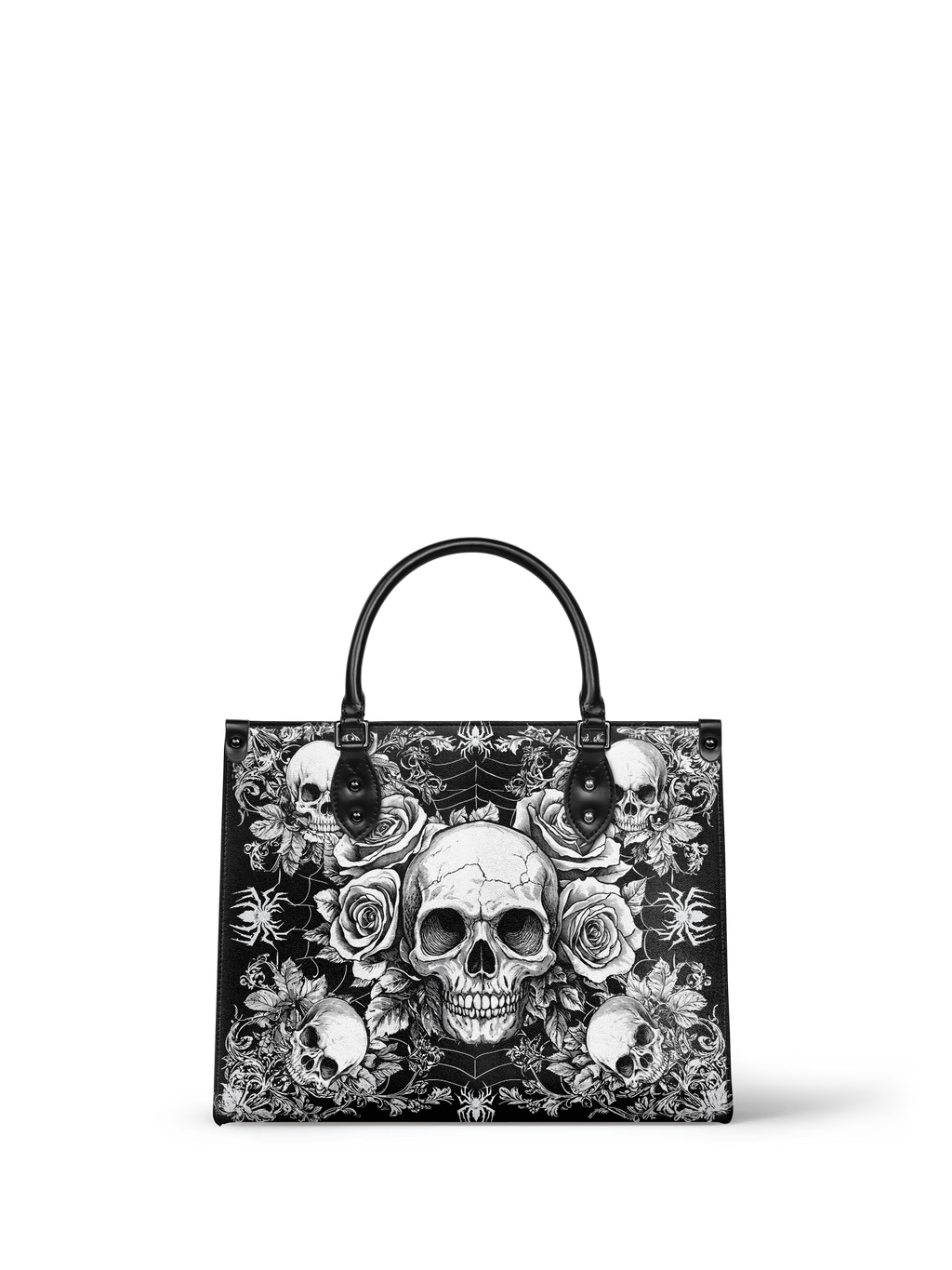 "Gravebloom" - Black Interior - Leather Handbag