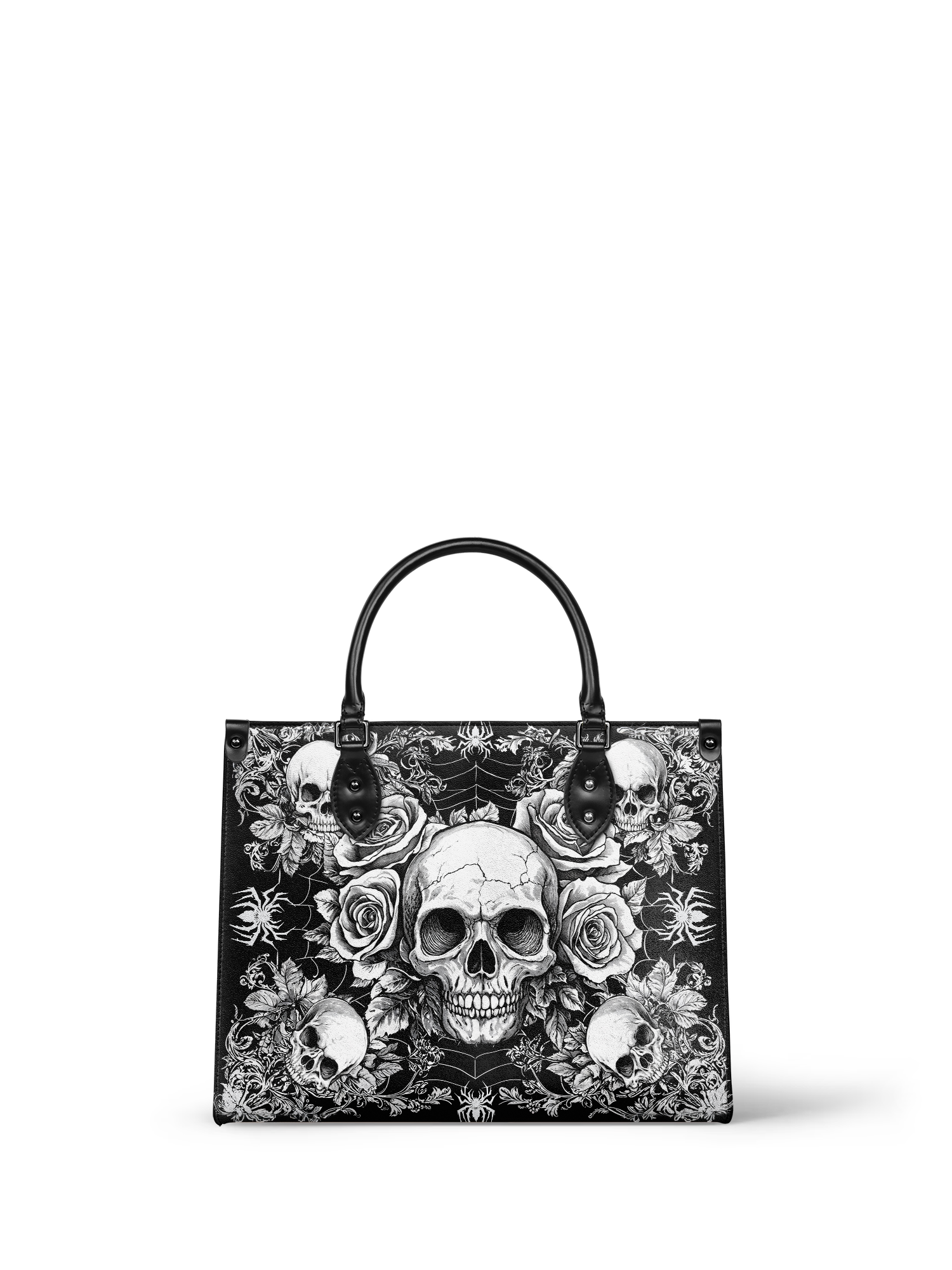 "Gravebloom" - Black Interior - Leather Handbag