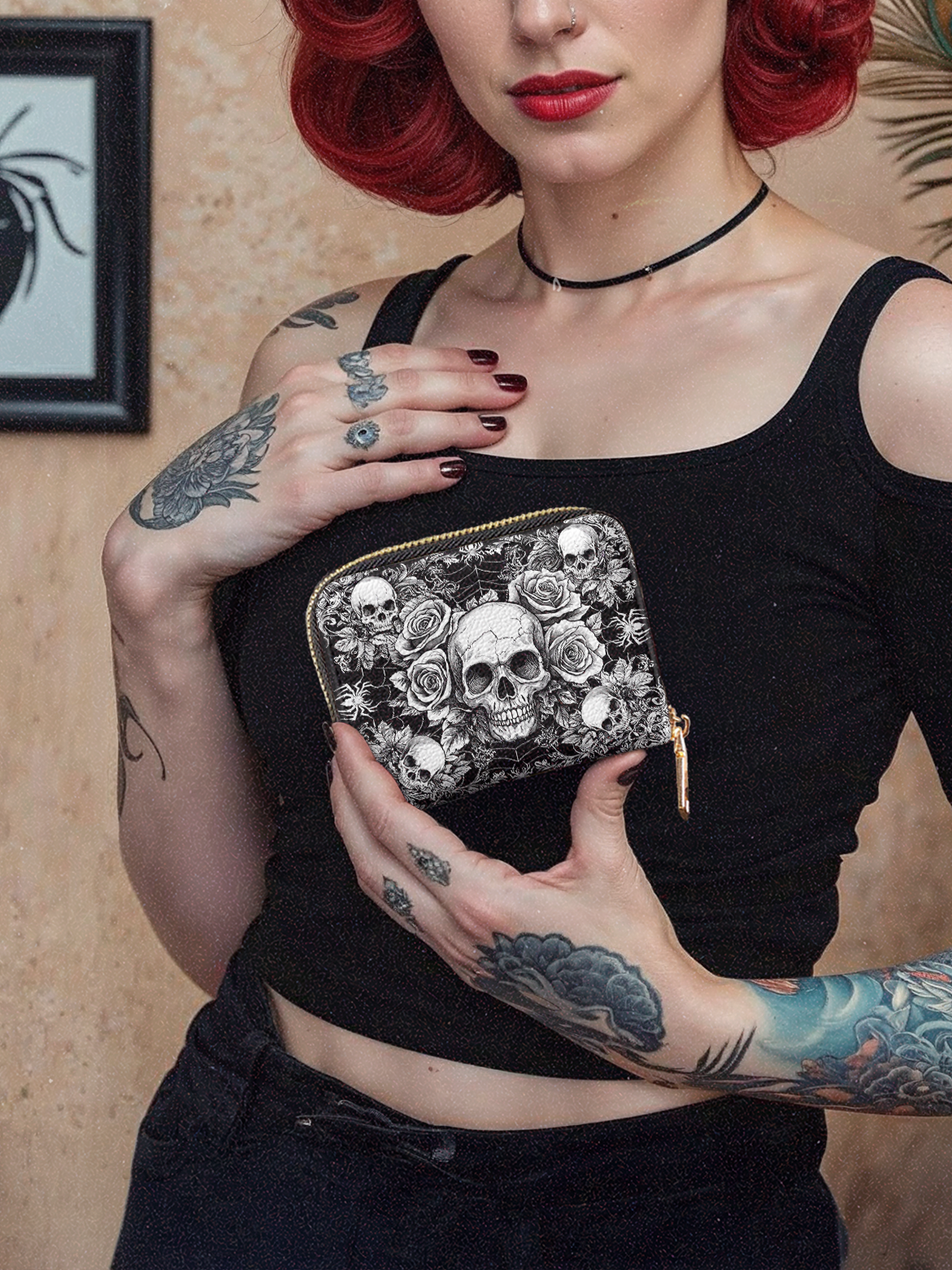 "Gravebloom" Mini Wallet