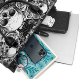 "Gravebloom" - Black Interior - Leather Handbag - 100.1 DEAL