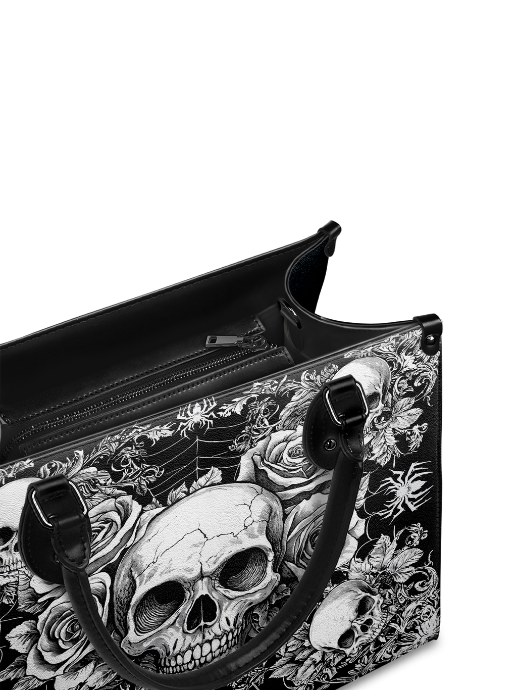 "Gravebloom" - Black Interior - Leather Handbag