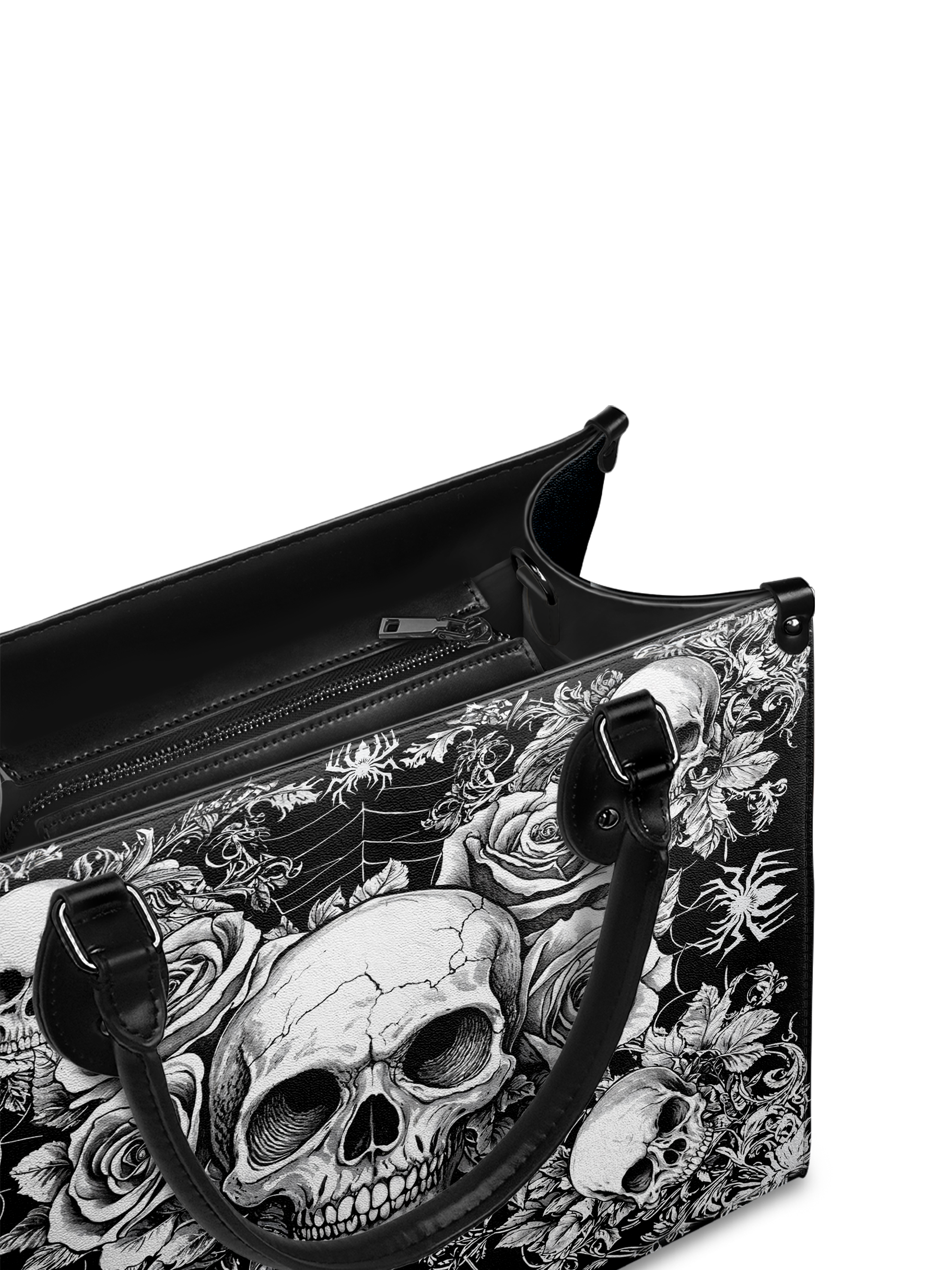 "Gravebloom" - Black Interior - Leather Handbag