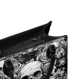 "Gravebloom" - Black Interior - Leather Handbag - 100.1 DEAL