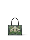"Bloodrose" Poison Ivy - Yellow Interior - Small Leather Handbag