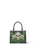 "Bloodrose" Poison Ivy - Yellow Interior - Small Leather Handbag