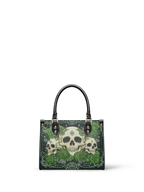 "Bloodrose" Poison Ivy - Yellow Interior - Small Leather Handbag