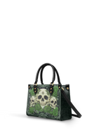 "Bloodrose" Poison Ivy - Yellow Interior - Small Leather Handbag