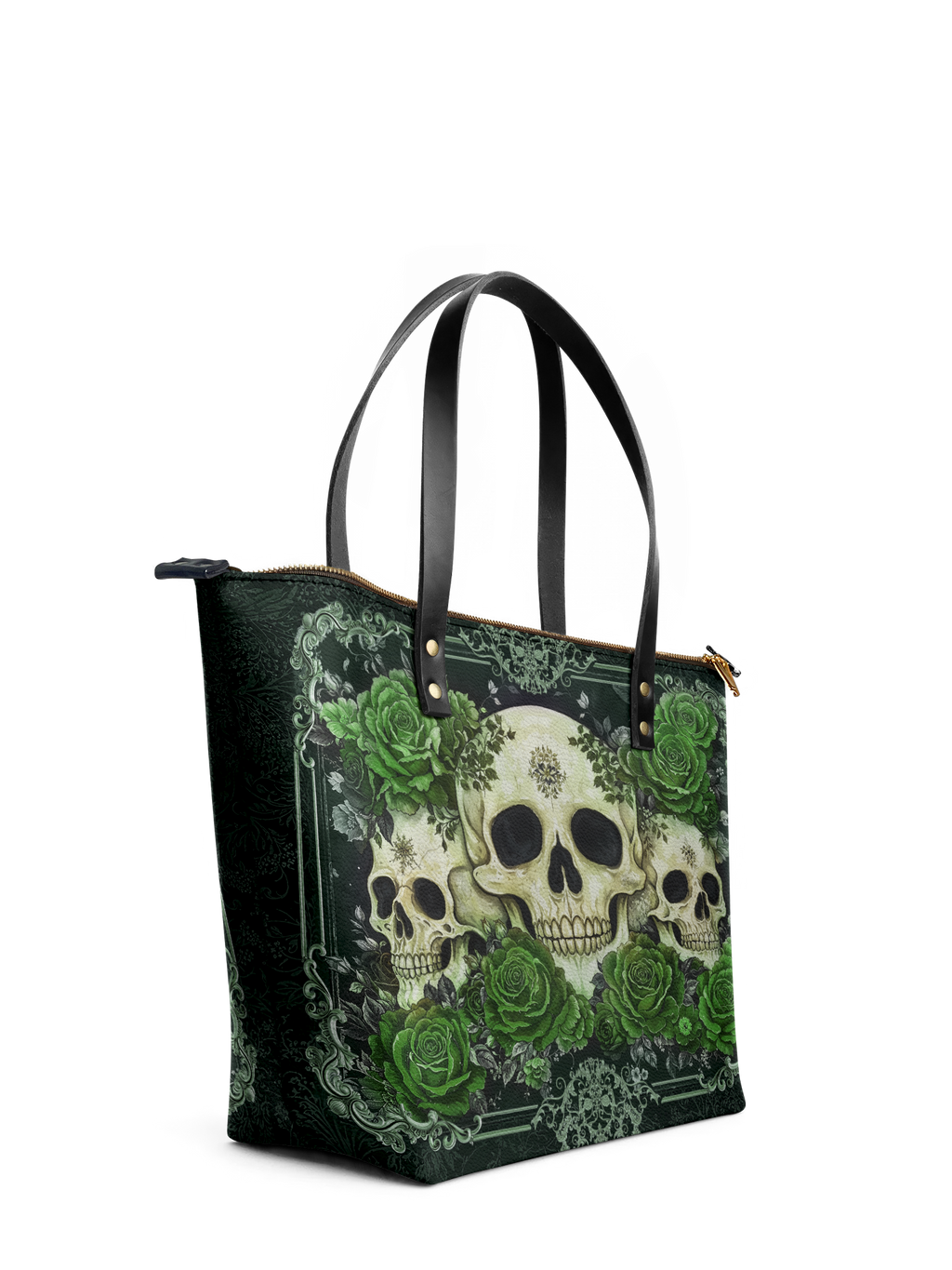 "Bloodrose" Poison Ivy Leather Tote Bag