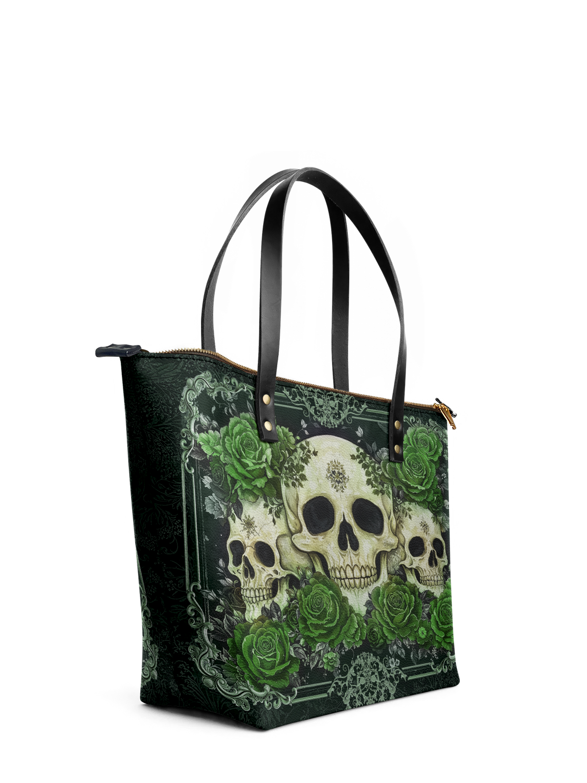 "Bloodrose" Poison Ivy Leather Tote Bag