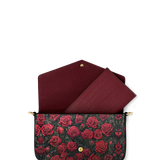 "La Roja" Envelope Chain Crossbody Bag