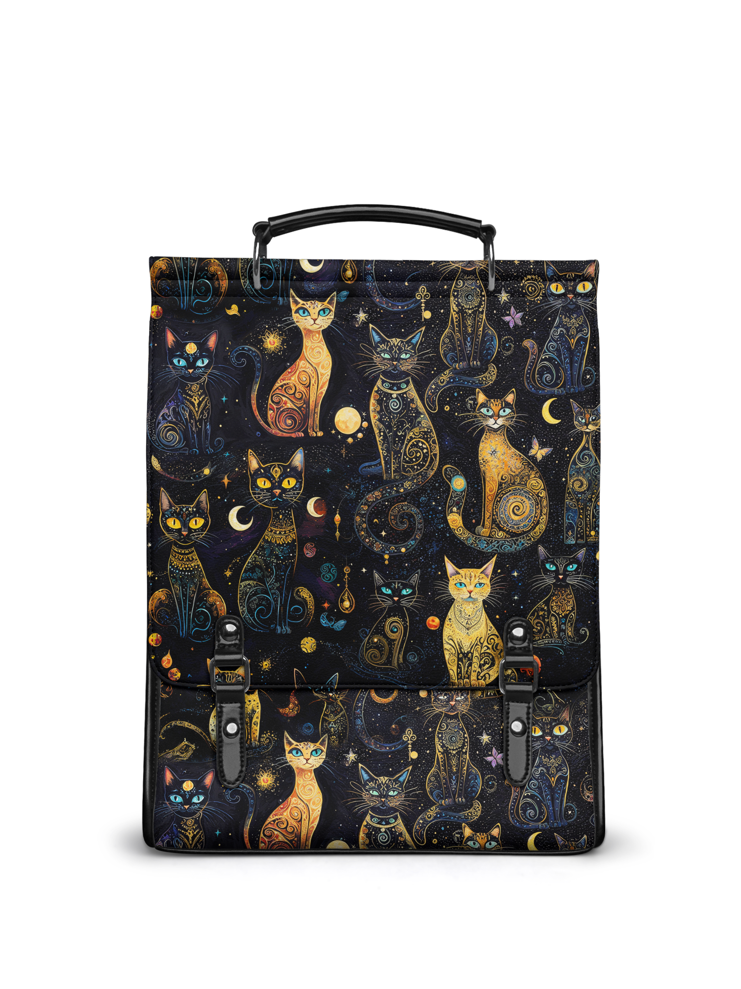 "Lunacat" Leather Backpack