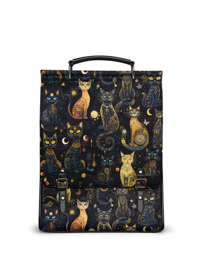 "Lunacat" Leather Backpack