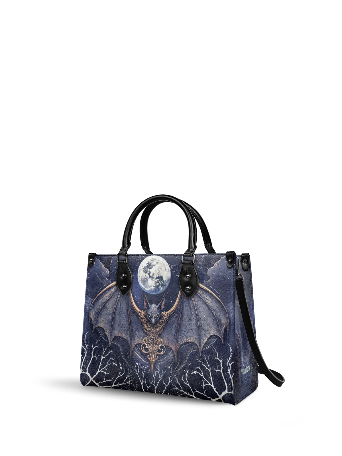 "Moonreaver" - Black Interior - Leather Handbag SPOOKY DEAL
