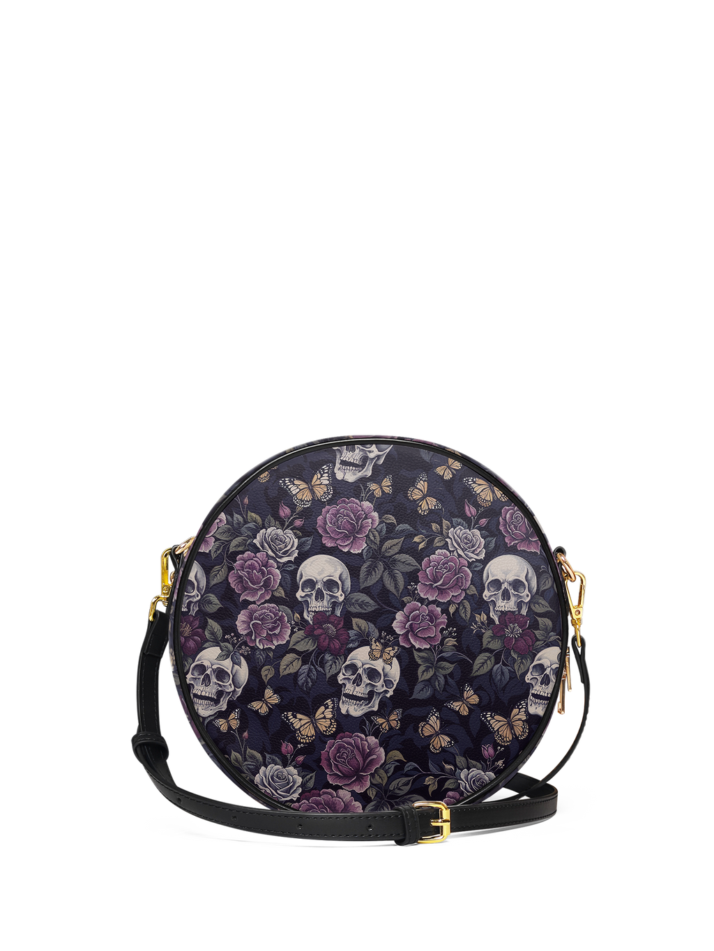"Noctaflora" Circle Crossbody Bag