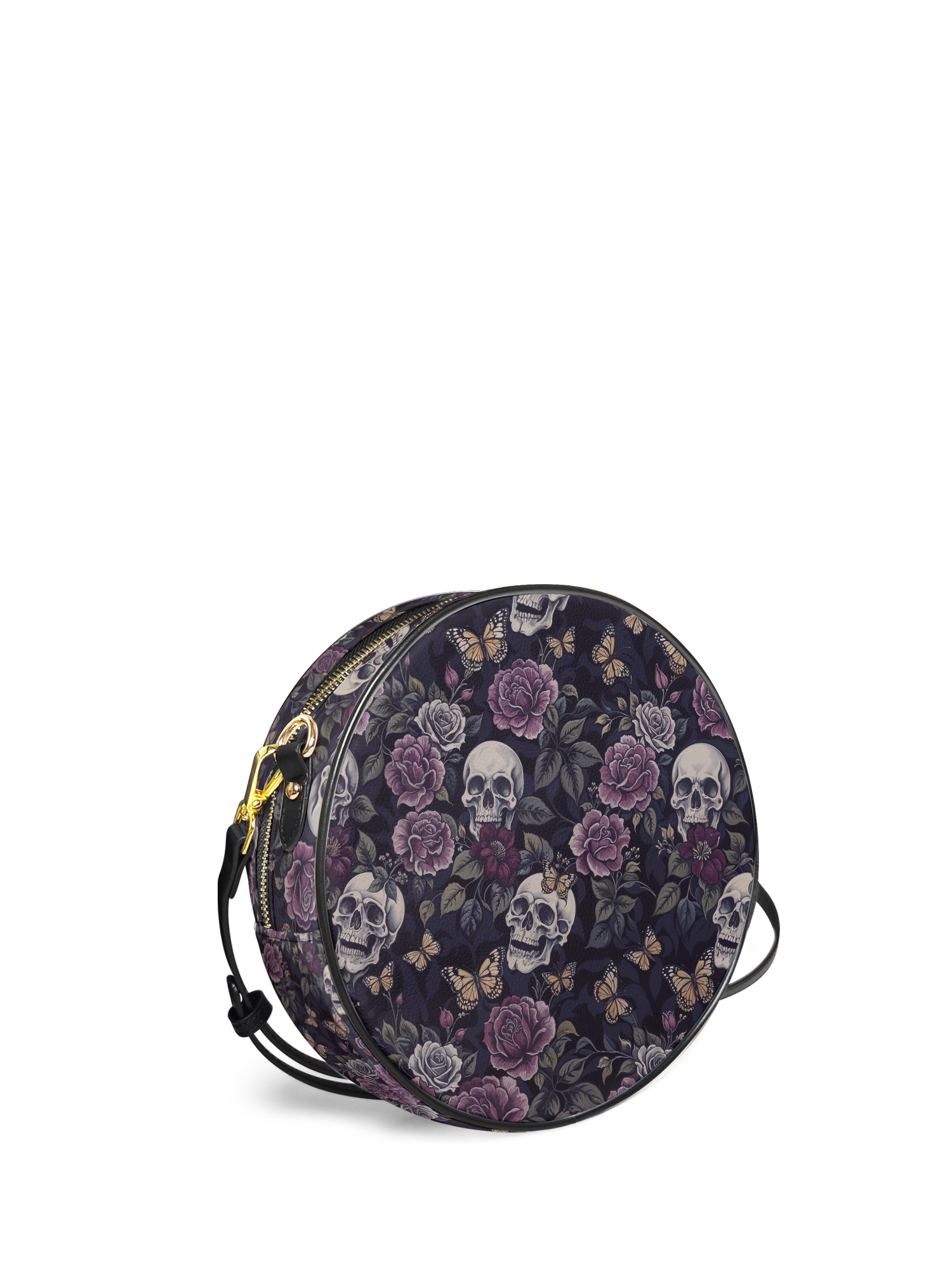 "Noctaflora" Circle Crossbody Bag