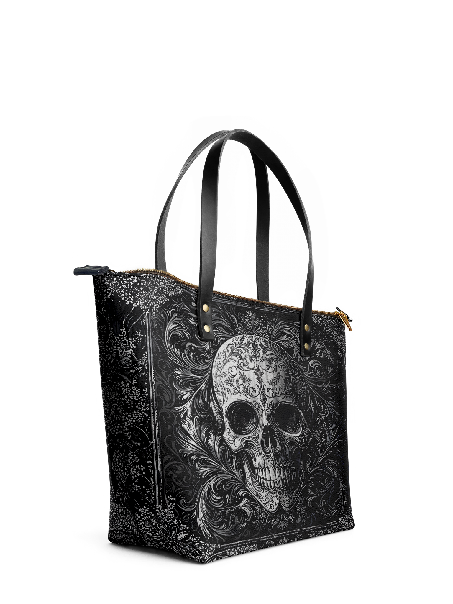 "Obscuria" Leather Tote Bag