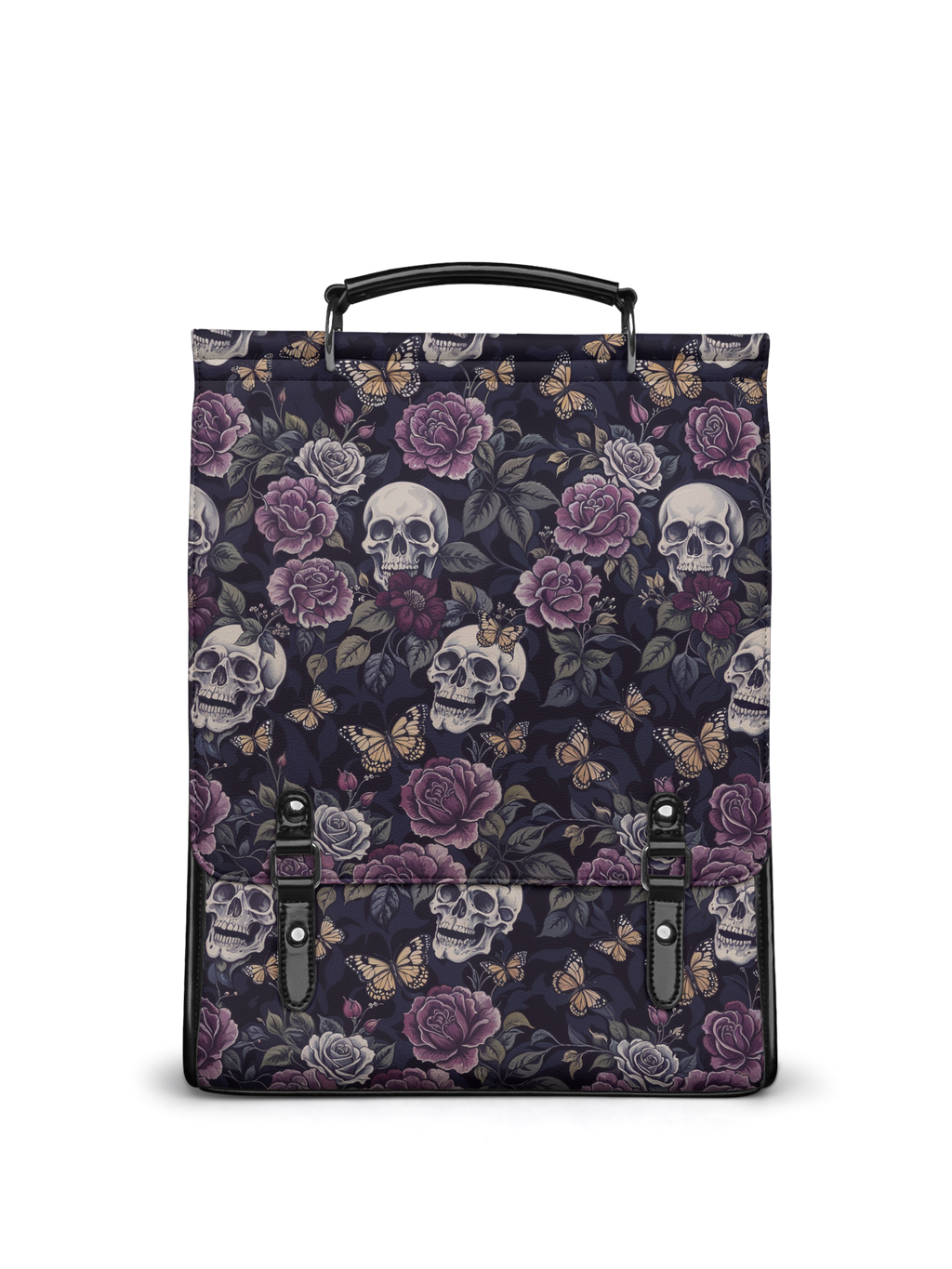 "Noctaflora" Leather Backpack
