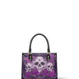 "Bloodrose" Poison Plum Small Leather Bag - 100.1 DEAL
