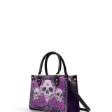 "Bloodrose" Poison Plum Small Leather Bag - 100.1 DEAL