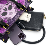 "Bloodrose" Poison Plum Small Leather Bag Deal