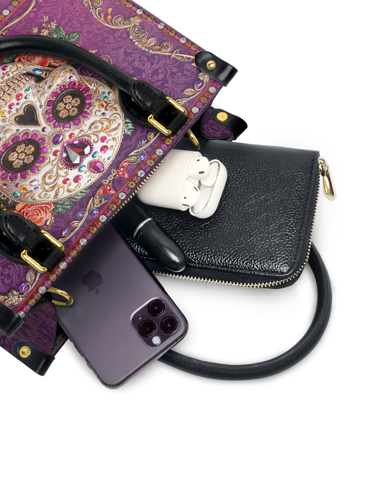"Catrinelle" Small Leather Bag SPOOKY DEAL