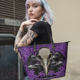 "Corvexia" Leather Tote Bag