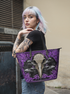 "Corvexia" Leather Tote Bag