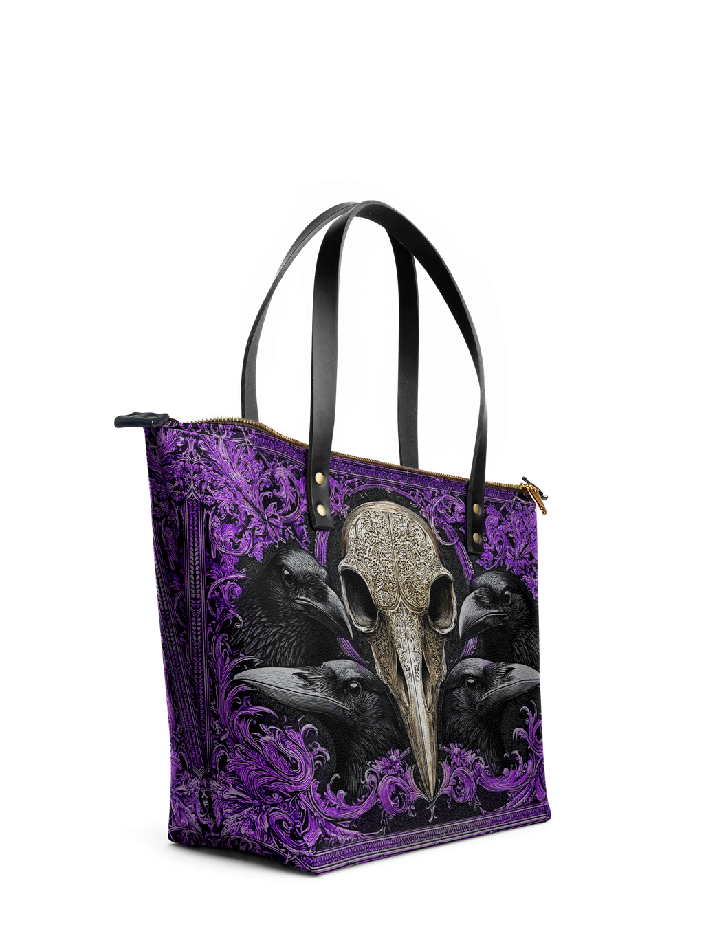 "Corvexia" Leather Tote Bag