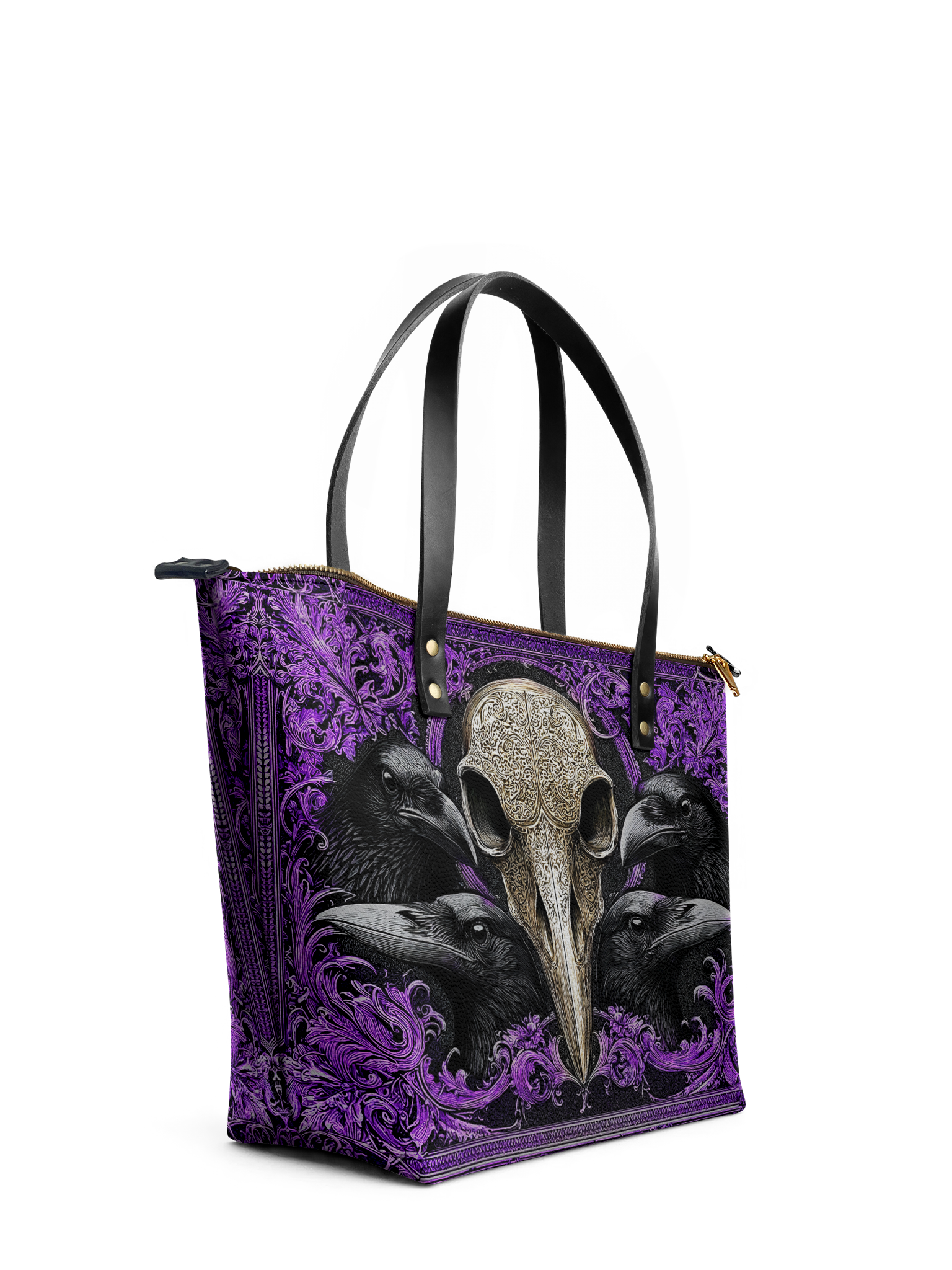 "Corvexia" Leather Tote Bag