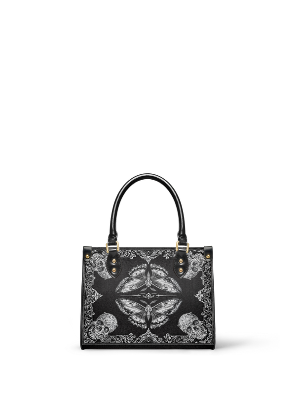 "Mothwing" - Yellow Interior - Small Leather Handbag